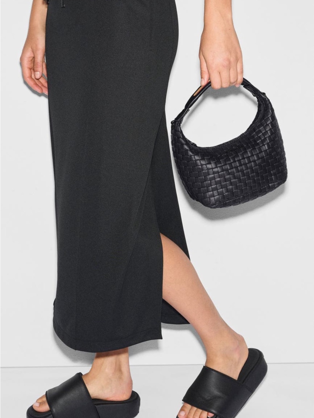 NWT MZ Wallace Woven Crossbody Hobo - Black - Still in plastic bag, never used. - Picture 9 of 10
